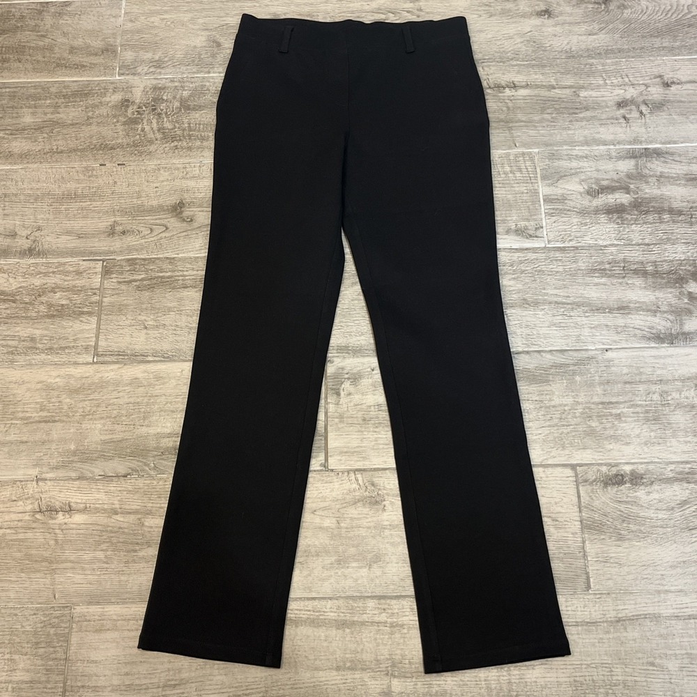 Quince Ultra Stretch Ponte Stretch Pants Women's Size XS Solid Black Pull On
